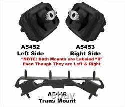 06-08 Ram Pick Up 2 Wheel Drive 5.7L Motor Mount Bushings Transmission mount kit