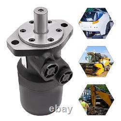 135RPM Hydraulic Motor Replacement Compact Hydraulic Motor High Torque Black