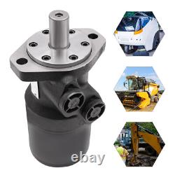 135RPM Hydraulic Motor Replacement Compact Hydraulic Motor High Torque Black