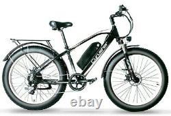 26 Electric Mountain Bicycles FAT TIRES E-Bike 1000W 48V 13AH Motorcycle Style