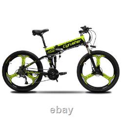 26 Folding Mountain Electric Bicycles e-Bike 48V 500W 10Ah