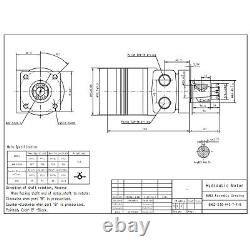 4 Flange Holes Hydraulic Wheel Motor Industrial Hydraulic Motor Replacement