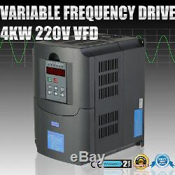 5HP 4KW Variable Frequency Drive VFD 3 Phase Single Speed Control VSD