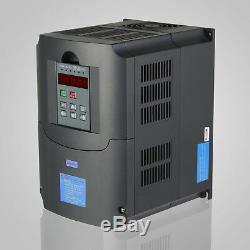 5HP 4KW Variable Frequency Drive VFD 3 Phase Single Speed Control VSD