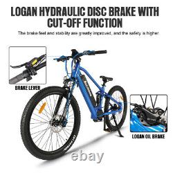 Accolmile Blue 27.5inch MTB Electric Bike 750W BAFANG Mid Motor 17.5Ah Battery