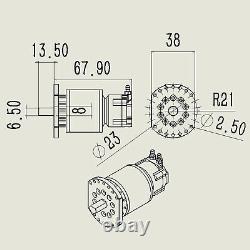 Alloy Brushless Turntable Drive Motor 1/12 1/14 Universal Hydraulic RC Excavator