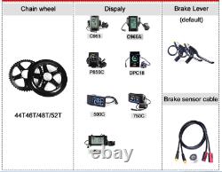 Bafang BBS02B 36v 500w Mid-Drive motor eletric bicycles Conversion Kit DIY Ebike