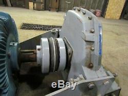 Baldor 150hp electric motor, model #M4406T, with a 3 place hydraulic pump drive