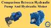 Comparison Between Hydraulic Pump And Hydraulic Motor