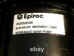 EPIROC HYDRAULIC GEAR MOTOR PN 3222316185 SPLINE DRIVE alt ATLAS COPCO