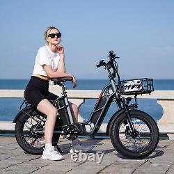 Electric Bike 750W 48V 20.8AH Color Display 4.0 Fat Tire Ebike for Adults Sonw