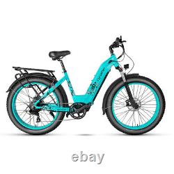 Electric Bike Adult 48V 17Ah 26 Fat Tire E-Bike Beach Mountain Electric Bicycle