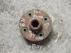 Ford 8N Tractor front engine motor hydraulic drive pump pulley & bracket