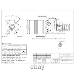 Hydraulic Wheel Motor for Exmark Parker 1-603718 Hydraulic Motor TE0230FS250AAFA