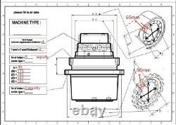 New final drive travel motor assembly for an IHI 20JX Free freight