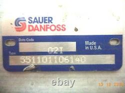 Sauer Danfoss Hydraulic Fan Drive Gear Motor and Adapter, pn 551101106140