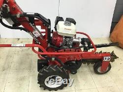 Used Barreto Trencher E712MTH Hydraulic Drive Motor Digger Trenching Honda GX200