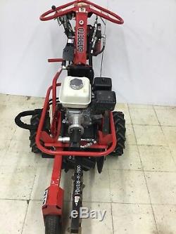 Used Barreto Trencher E712MTH Hydraulic Drive Motor Digger Trenching Honda GX200